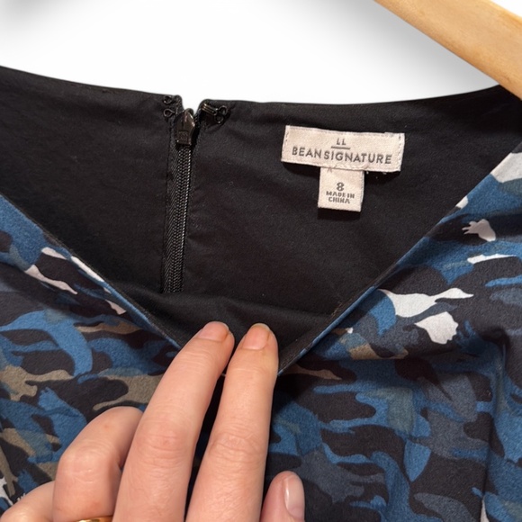 LL Bean Signature Series Dress, Sleeveless women's size 8/medium, bird lovers - Picture 2 of 6